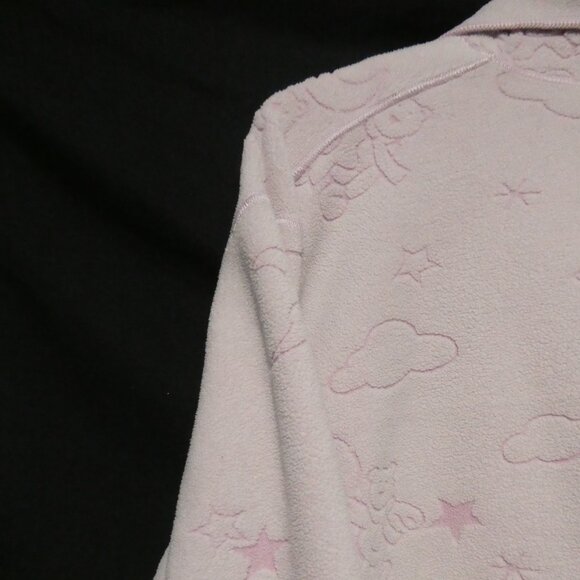 CELESTE | large | Adorable Fleece Light Pink Teddy Bear and Cloud Pajama Shirt - Picture 10 of 16
